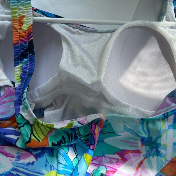 NWT Azul by Maxine of Hollywood Floral Swim Dress Size 14 - Picture 9 of 9